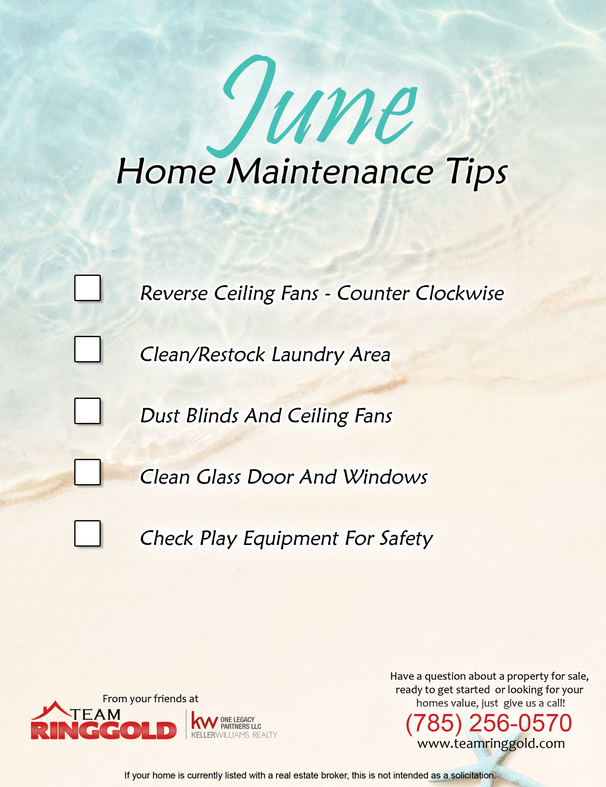 Home Maintenance Tips | June